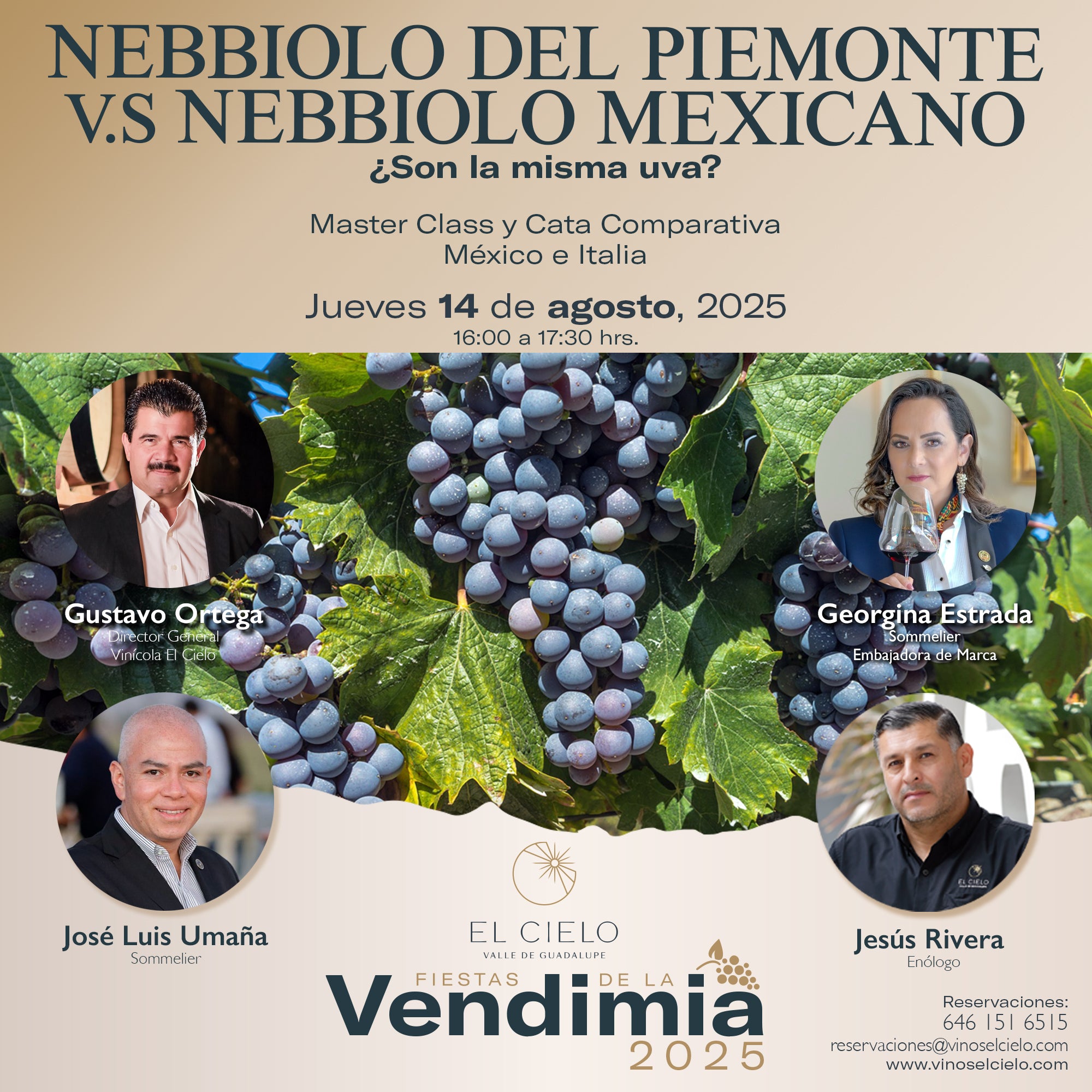 MASTER CLASS NEBBIOLO DEL PIEMONTE VS NEBBIOLO MEXICANO
