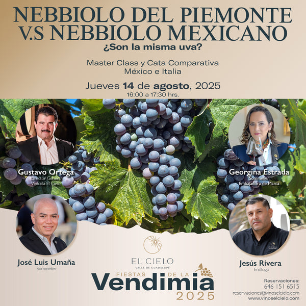 MASTER CLASS NEBBIOLO DEL PIEMONTE VS NEBBIOLO MEXICANO