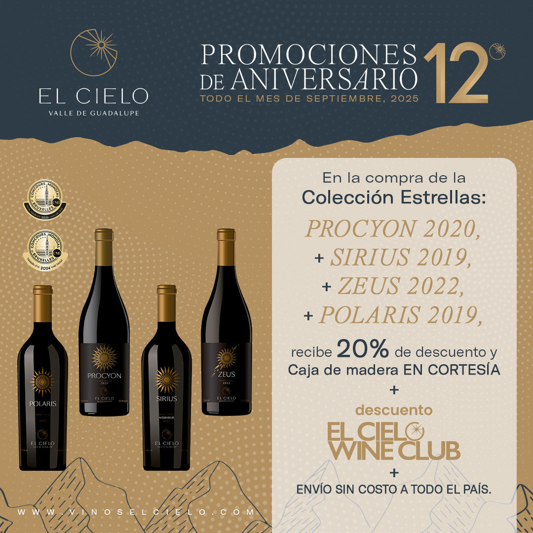 Colección Estrellas: Polaris 2019, Sirius 2019, Procyon 2020 y Zeus 2022 en caja de madera