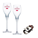 Set 2 copas flute Piper - Heidsieck y 1 tapon bomba vacio