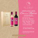 Set Día de las Madres Vino Rosado 2023 y Vino Tinto 2020 + Caja de madera