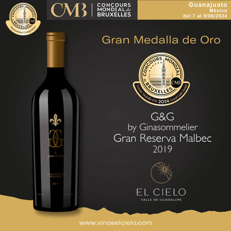 Vino Tinto G&G by  Ginasommelier Gran Reserva Malbec - Vinos El Cielo