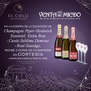 Set Piper-Heidsieck Essentiel E.B.+ Sublime D. + Rosé S. + 3 copas de cristal