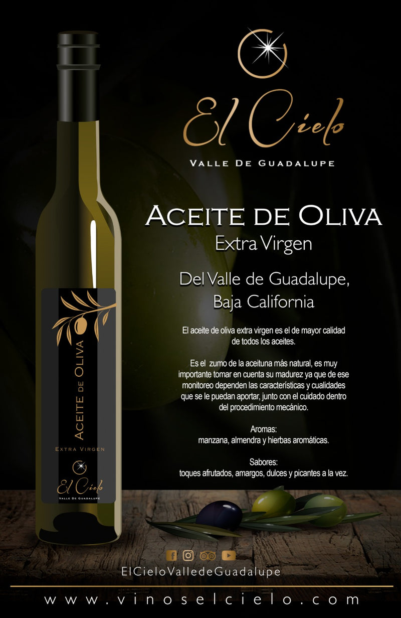 Aceite de Oliva El Cielo Valle de Guadalupe  375ml - Vinos El Cielo