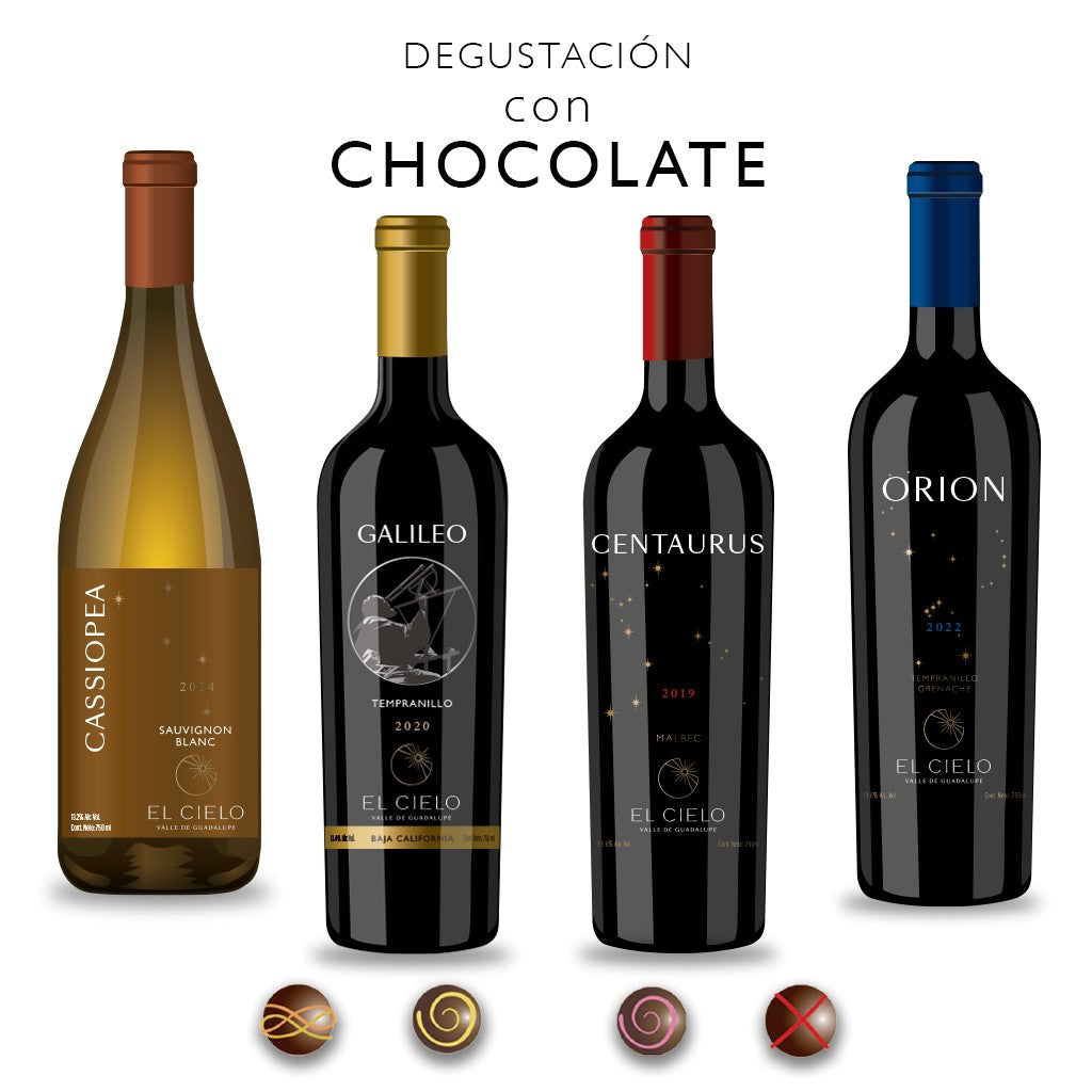 Degustación con Chocolate - Vinos El Cielo