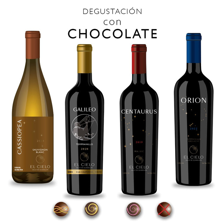 Degustación con Chocolate - Vinos El Cielo