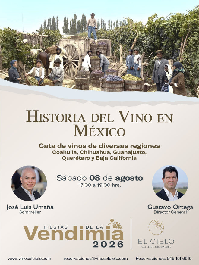 August 11 Master Class History of Wine in Mexico