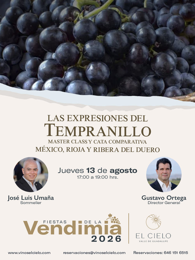 August 13 Master Class The expressions of Tempranillo