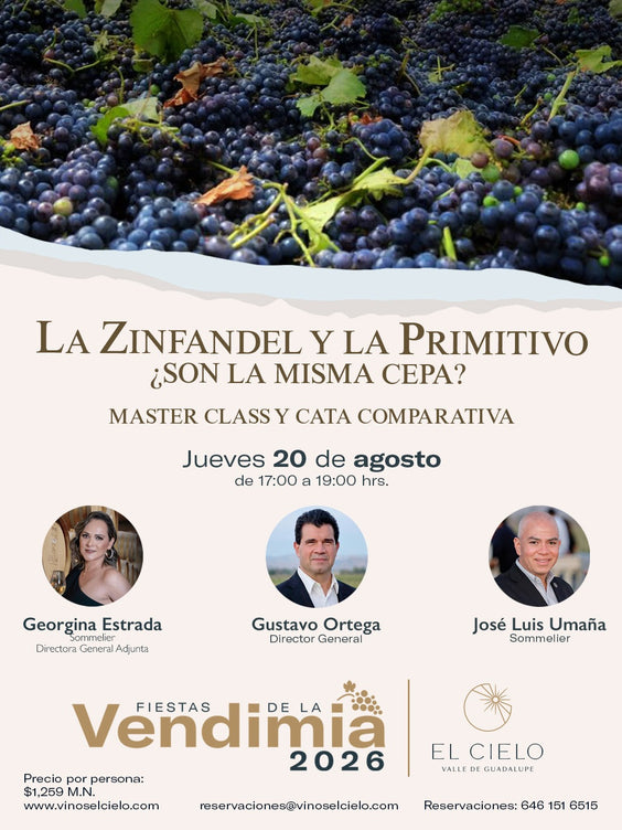 August 15th Master Class Zinfandel and Primitivo