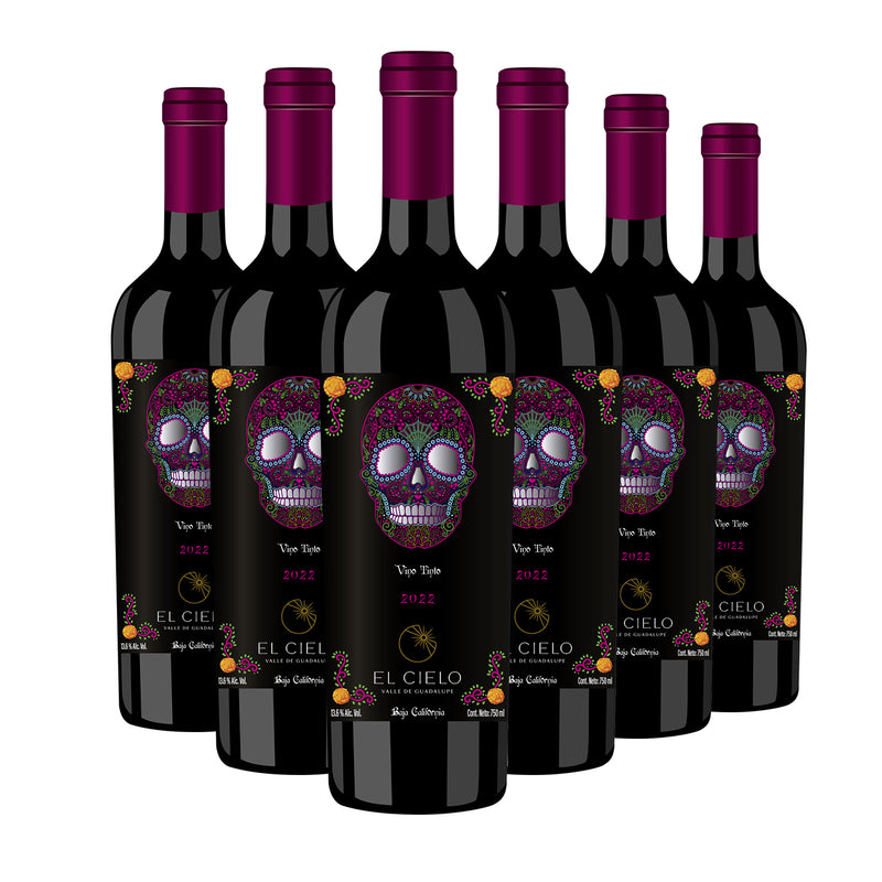 Vino Tinto Eclipse Edición Dia De Muertos