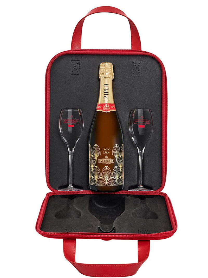 Champagne Piper - Heidsieck Cuvée Brut en Gift Set Travel Flute "Cinema Edition" - Vinos El Cielo