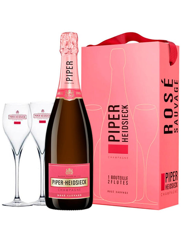 Champagne Piper - Heidsieck Rosé Sauvage "Glass Pack" - Vinos El Cielo