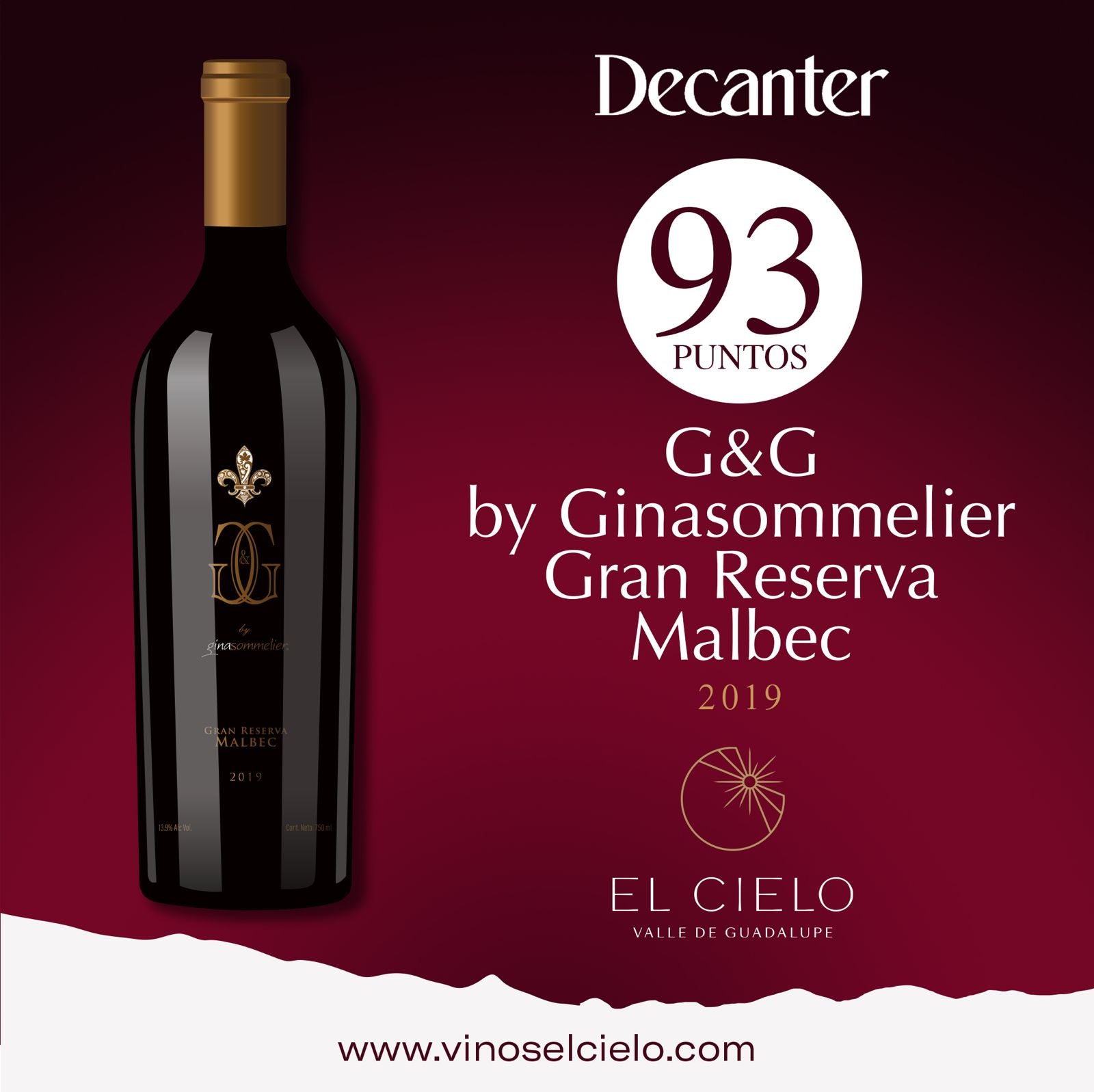 Red Wine G&G by Ginasommelier Gran Reserva Malbec