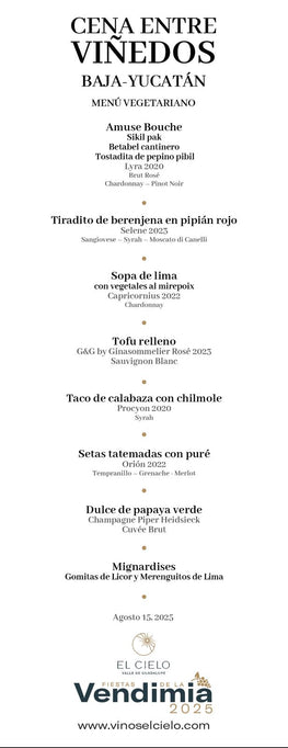Menú Vegetariano