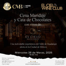 26 de Marzo - Cena Maridaje y Cata de Chocolates en Ciudad de México